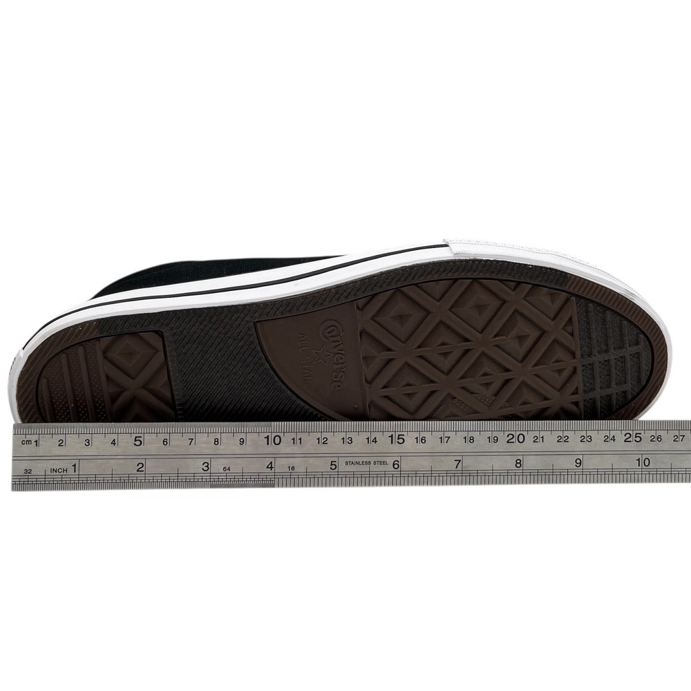 Converse Chuck Taylor Street Youth Boys Girls Low Top Sneaker Size 7 Black White - Picture 11 of 12